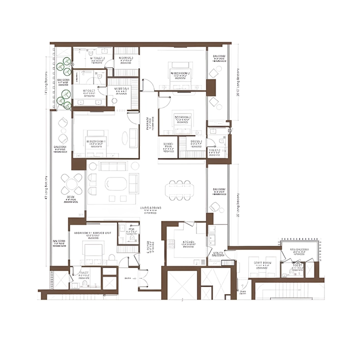 Birla Arika 4 BHK Type 5